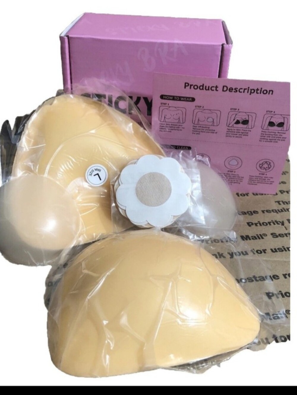 Women's Self Sticking Bra M/L 36-38 B/C BNIB $36